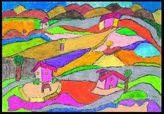 Stefano Scadati pittore - 1996 Campo viola